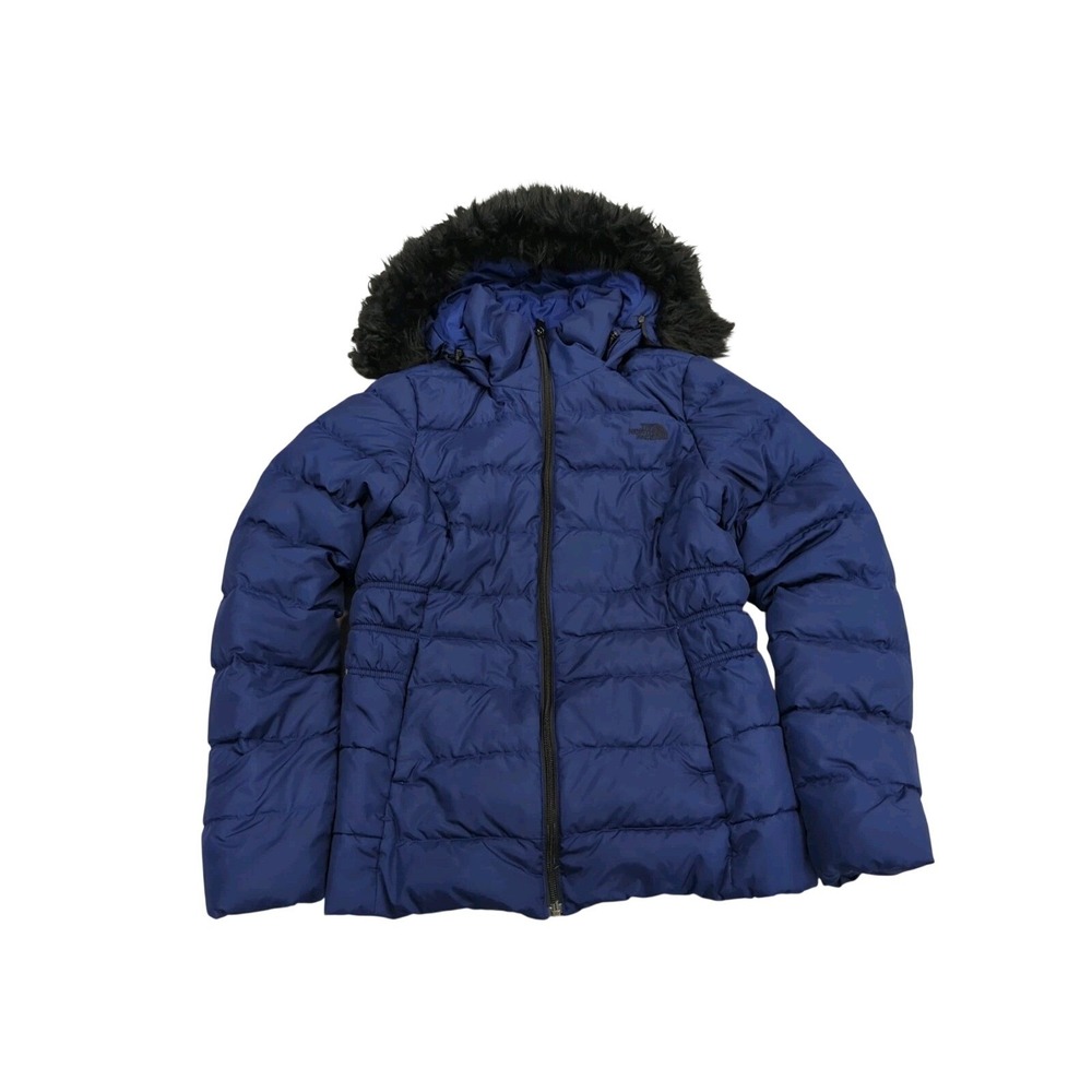 The North Face Gotham Down Fur Hood Puffer Coat Womens S 550 Fill Detachable Fur